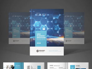 藍(lán)色科技公司互聯(lián)網(wǎng)大數(shù)據(jù)宣傳冊(cè)畫(huà)冊(cè)模板設(shè)計(jì)素材